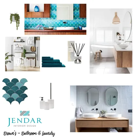 Brown's - Bathroom and Laundry Interior Design Mood Board by Jendar Interior Design on Style Sourcebook