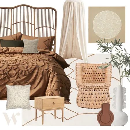 Mediterranean Bedroom Interior Design Mood Board by The Whole Room on Style Sourcebook