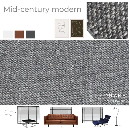 Drake Anthracite-Mid-century modern Interior Design Mood Board by Cocoon_me on Style Sourcebook
