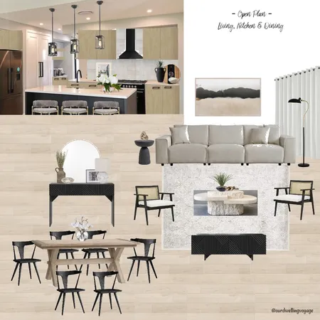Open Plan - Living, Kitchen & Dining Interior Design Mood Board by Casa Macadamia on Style Sourcebook