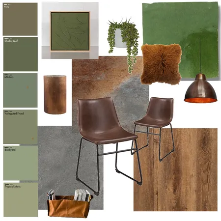 Industrial Green Interior Design Mood Board by MandyM on Style Sourcebook