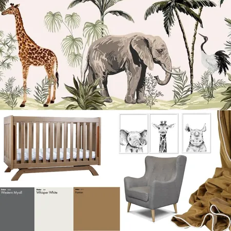 Jungle Nursery Interior Design Mood Board by HLSDesign on Style Sourcebook