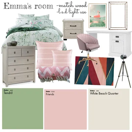 Emma's room Interior Design Mood Board by RenskiRooy on Style Sourcebook