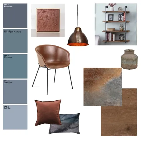 Industrial blue Interior Design Mood Board by MandyM on Style Sourcebook