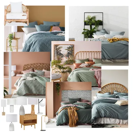 Green Bedroom Interior Design Mood Board by JustineHill on Style Sourcebook