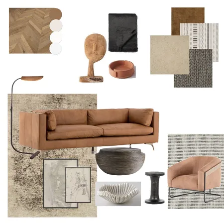 Module 9-Living Interior Design Mood Board by Alexandria Zamora on Style Sourcebook