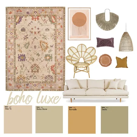 Boho luxe Interior Design Mood Board by cmitchell on Style Sourcebook