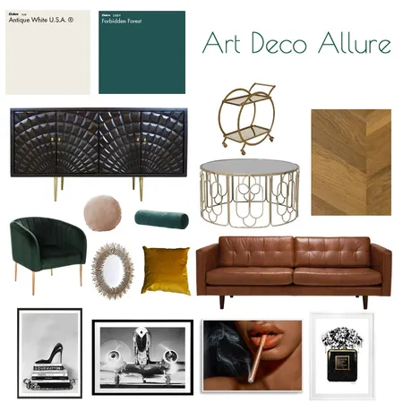 Art Deco Allure Interior Design Mood Board by cmitchell on Style Sourcebook