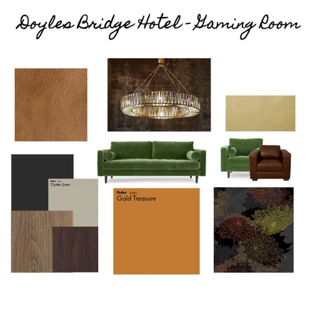 Doyles Bridge Hotel, Game Room Interior Design Mood Board by LesleyTennant on Style Sourcebook