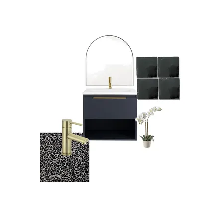 black bathroom orchid Interior Design Mood Board by interiors.by.sarah on Style Sourcebook