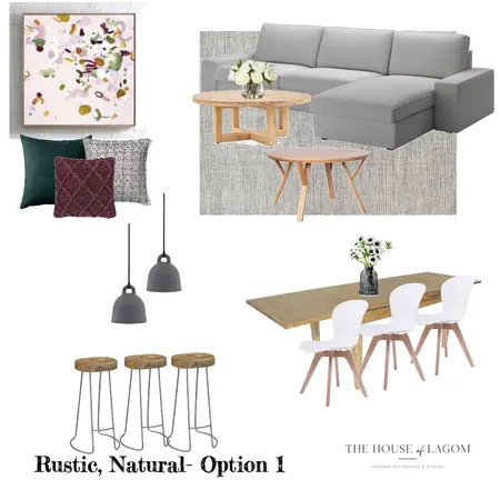 Robinson Family- Dining /Living Option 1 Interior Design Mood Board by The House of Lagom on Style Sourcebook