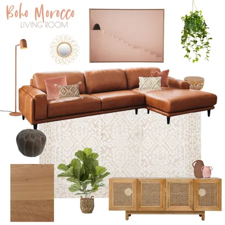 Boho Morocco Living Room Interior Design Mood Board by KimmyG on Style Sourcebook