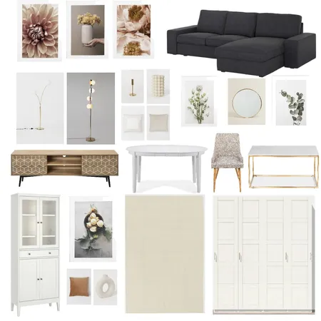 Diana Living Room (SE) V3 Interior Design Mood Board by Designful.ro on Style Sourcebook