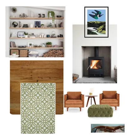 Lounge by fire place area Interior Design Mood Board by calliew on Style Sourcebook