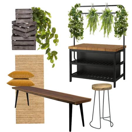 Modern kitchen with plants Interior Design Mood Board by Eden Spaces on Style Sourcebook