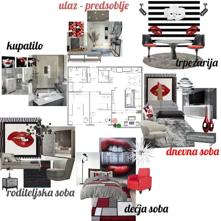 ceo stan osnova sa prostorijama u moodboard-u Interior Design Mood Board by Fragola on Style Sourcebook
