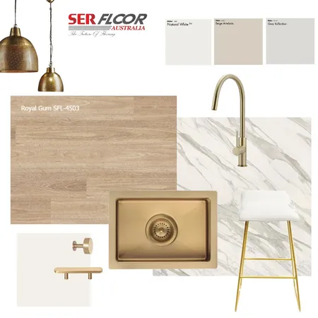 Loose Lay LB Royal Gum - kitchen gold Interior Design Mood Board by humie21 on Style Sourcebook