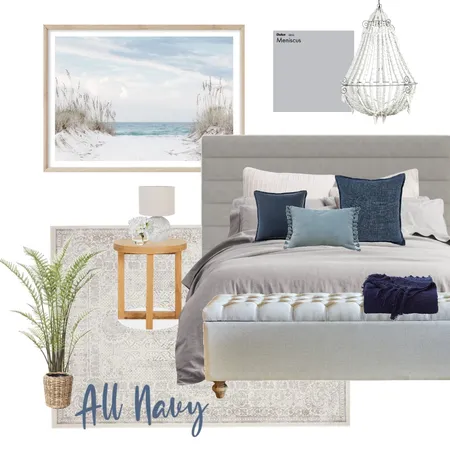 All Navy Bedroom Interior Design Mood Board by GraceLangleyInteriors on Style Sourcebook