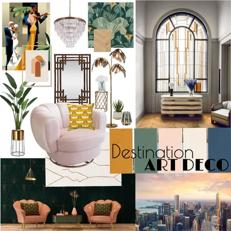 Destination Art Deco Interior Design Mood Board by leahbee on Style Sourcebook