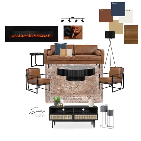 Man Cave Interior Design Mood Board by Embellishcurations By Prerna on Style Sourcebook