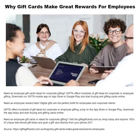 Why Gift Cards Make Great Rewards For Employees Interior Design Mood Board by GIFTA Gift Cards on Style Sourcebook