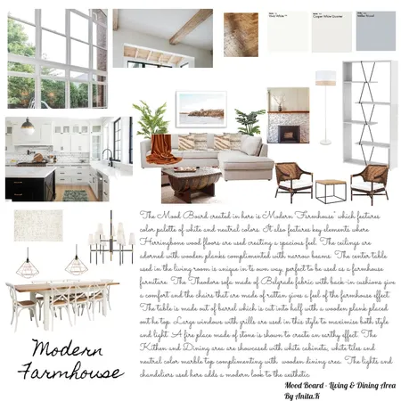 Modern Farmhouse Interior Design Mood Board by animats on Style Sourcebook