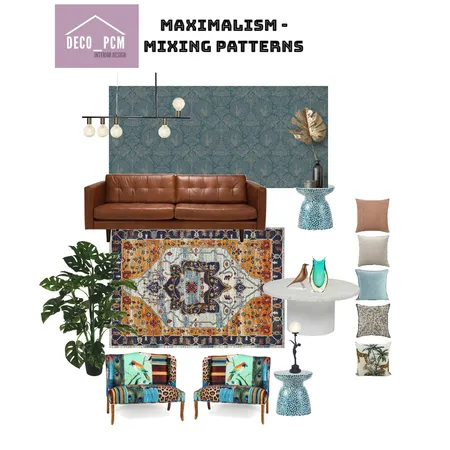 Maximalism - Mixing Patterns Interior Design Mood Board by DECO_PCM on Style Sourcebook
