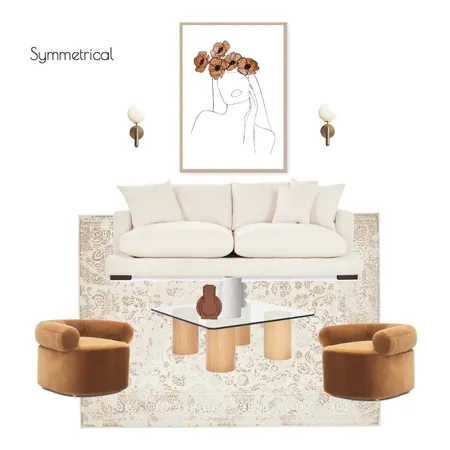 Living Area - Symmetrical Interior Design Mood Board by el.creativ on Style Sourcebook