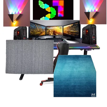 Ace gaming room Interior Design Mood Board by missklf on Style Sourcebook