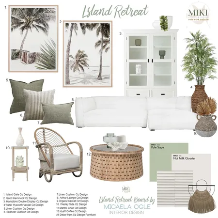 Island Retreat Interior Design Mood Board by MIKI INTERIOR DESIGN on Style Sourcebook