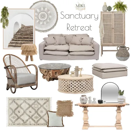 Sanctuary Retreat Interior Design Mood Board by MIKI INTERIOR DESIGN on Style Sourcebook