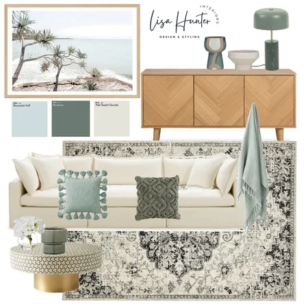 Natural Coastal Living Room Interior Design Mood Board by Lisa Hunter Interiors on Style Sourcebook