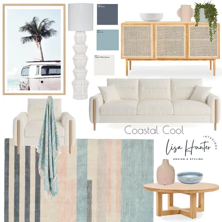 Coastal Cool Living Room Interior Design Mood Board by Lisa Hunter Interiors on Style Sourcebook
