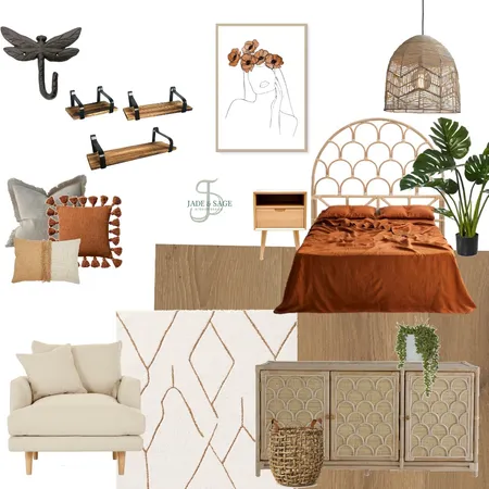 jungle bedroom Interior Design Mood Board by JADE & SAGE on Style Sourcebook