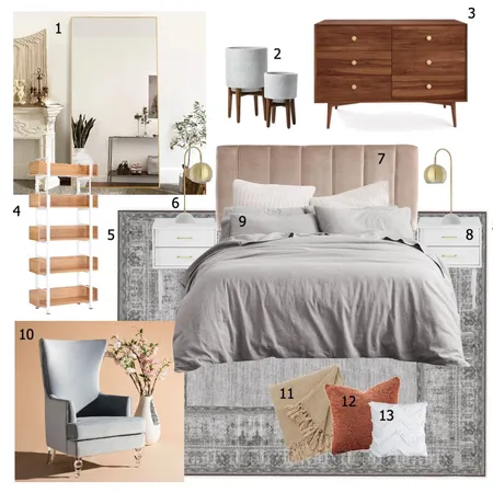 Catherine Urbanek // Bedroom Interior Design Mood Board by Lauren Thompson on Style Sourcebook