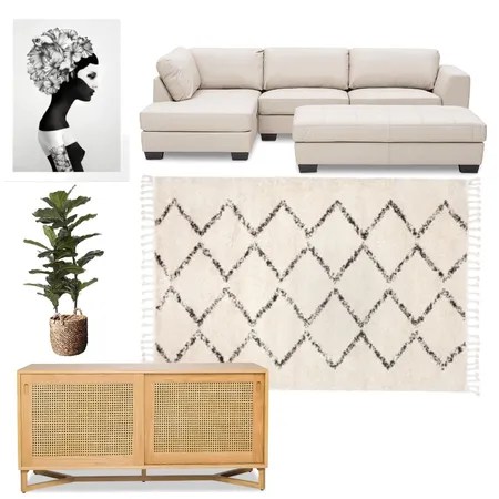 Boho neutral lounge Interior Design Mood Board by Breza7 on Style Sourcebook
