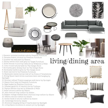 Living/dining Interior Design Mood Board by Shanmck24 on Style Sourcebook