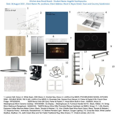 Kitchen - Module 10 Interior Design Mood Board by Angeliki Sar on Style Sourcebook