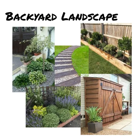 Backyard Landscape Inspiration Interior Design Mood Board by acwrigglesworth on Style Sourcebook