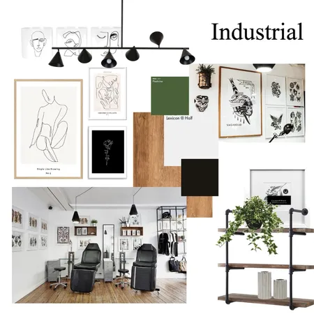 Tattoo Studio Interior Design Mood Board by Spaces on Style Sourcebook