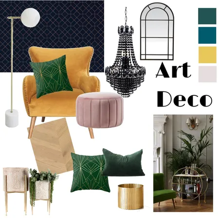 Art Deco Interior Design Mood Board by Mallorie on Style Sourcebook