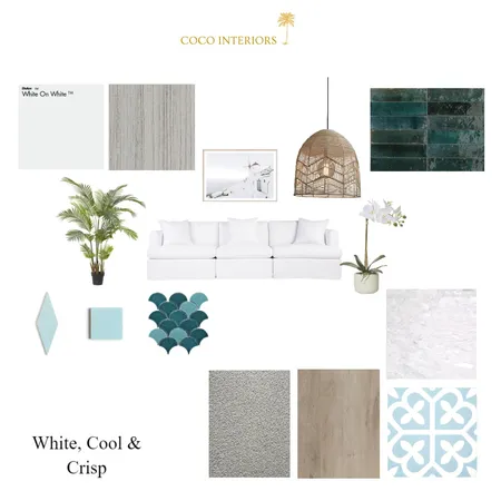 White, Cool & Crisp Interior Design Mood Board by Coco Interiors on Style Sourcebook