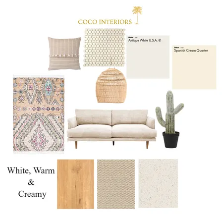 White, Warm and Creamy Interior Design Mood Board by Coco Interiors on Style Sourcebook