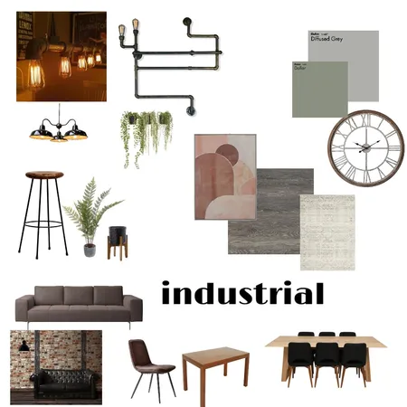 Industrial Mod 3 Interior Design Mood Board by avaland on Style Sourcebook