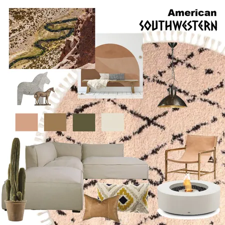 American Southwestern Interior Design Mood Board by Greenterior Design on Style Sourcebook