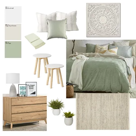 Sage and beige Interior Design Mood Board by Interiors By Zai on Style Sourcebook