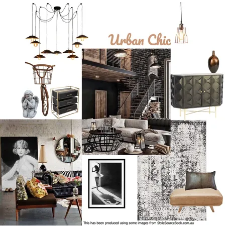 Urban Chic Interior Design Mood Board by danibettridge on Style Sourcebook