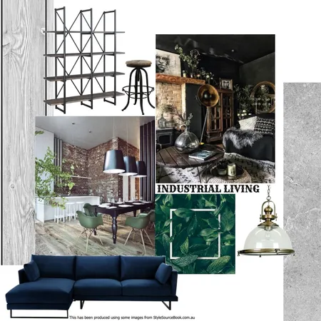 Industrial Living Interior Design Mood Board by danibettridge on Style Sourcebook