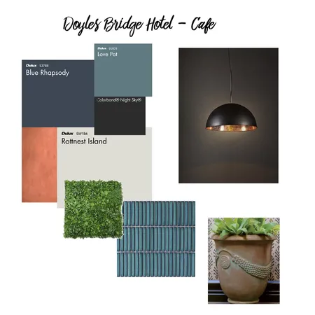 Doyles Bridge Hotel - Cafe Interior Design Mood Board by LesleyTennant on Style Sourcebook