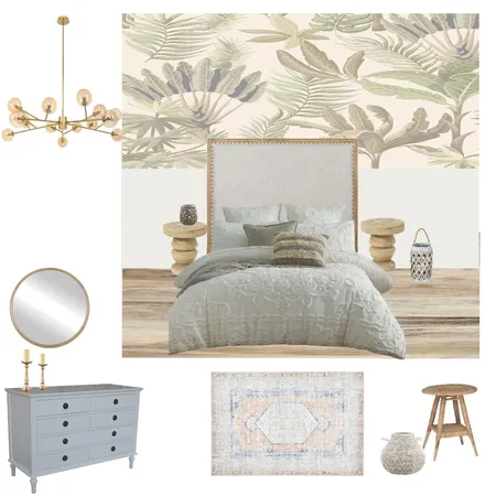 mid century modern bedroom Interior Design Mood Board by adi y on Style Sourcebook